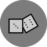 Dices Colorful Icon Style vector