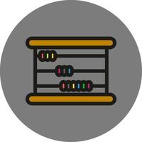 Abacus Colorful Icon Style vector