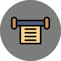 Scroll Colorful Icon Style vector