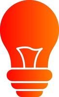 Light Bulb Colorful Icon Style vector
