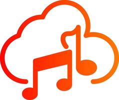 Cloud Colorful Icon Style vector