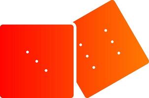 Dices Colorful Icon Style vector