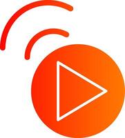 Live Stream Colorful Icon Style vector