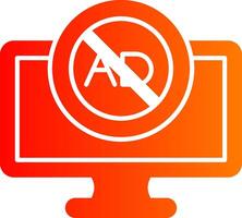 Ad Blocker Colorful Icon Style vector