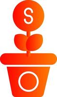 Growth Colorful Icon Style vector