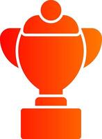 Trophy Colorful Icon Style vector