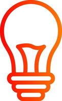 Light Bulb Colorful Icon Style vector