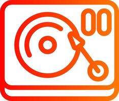 Vinyl PLayer Colorful Icon Style vector