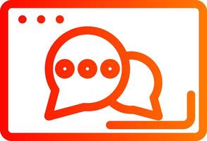 Chat Colorful Icon Style vector
