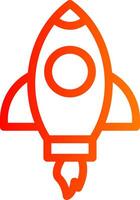 Rocket Colorful Icon Style vector