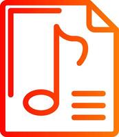 Audio File Colorful Icon Style vector
