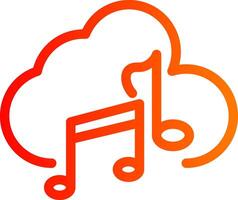Cloud Colorful Icon Style vector