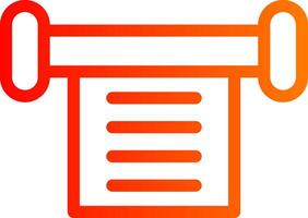 Scroll Colorful Icon Style vector