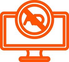 Ad Blocker Colorful Icon Style vector