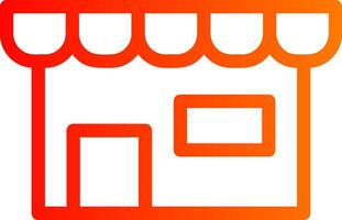 Store Colorful Icon Style vector