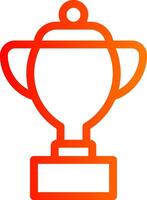 Trophy Colorful Icon Style vector