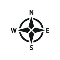 Compass icon design presents a sleek and functional modern graphic concept with minimalist details vector