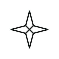 The compass icon design blends simplicity with a contemporary graphic concept vector