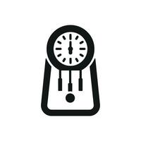 Grandfather clock icon design features a minimalist and modern concept graphic vector