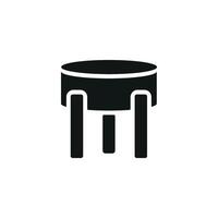 The design of the chair sofa icon combines simplicity with a modern graphic concept vector