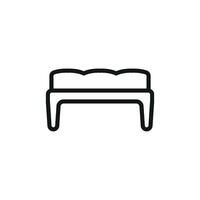 Chair sofa icon design blends modern design with simplicity in its graphic concept vector