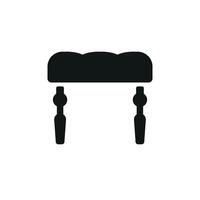 The chair sofa icon design combines sleek modern lines with a minimalist graphic concept vector