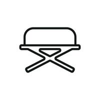 The chair sofa icon design blends modern simplicity with an elegant graphic concept vector