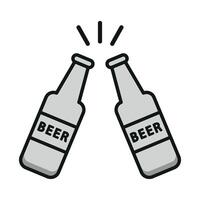 Beer icon design features a sleek modern aesthetic with a straightforward graphic concept vector