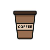 Coffee icon design combines modern aesthetics with a functional and simple graphic concept vector