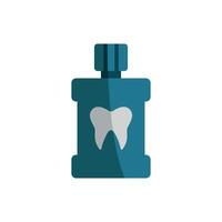 A sleek and modern concept graphic defines the mouthwash tooth icon design vector