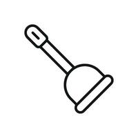 Simple and modern concept graphic shapes the plunger icon design vector