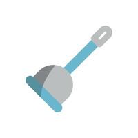 A sleek and modern concept graphic defines the plunger icon design vector