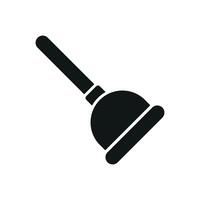The plunger icon design embodies a contemporary and straightforward concept graphic vector