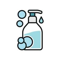 Liquid soap icon design combines simplicity and modernity in its concept graphic vector