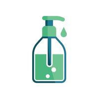 The design of the liquid soap icon integrates a simple and modern graphic concept vector