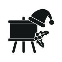 A beautifully designed Santa list wish Christmas icon integrating simplicity with a modern approach for festive representation vector