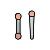 The mascara beauty icon embodies a simple and modern concept, designed to reflect beauty with a minimalist graphic touch that is both elegant and effective. vector
