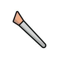 With its modern design and simple graphic elements, the mascara beauty icon perfectly captures the essence of beauty in a minimalist form. vector