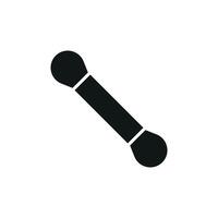 Representing modern beauty tools, the makeup brush icon shines with its straightforward and minimalistic graphic style. vector