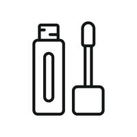 Lipstick beauty icon designed with a minimalist and modern visual appeal vector