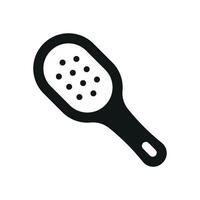 Chic and streamlined hair brush beauty icon with a modern graphic approach vector