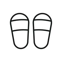 Sophisticated and streamlined slipper icon designed with a modern aesthetic vector
