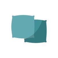 A minimalist and sleek representation of a pillow icon in a contemporary style vector