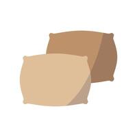 Simple and elegant pillow icon showcasing a refined and modern concept vector