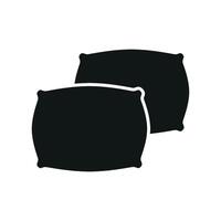 Sophisticated and stylish pillow icon crafted with a minimalist aesthetic vector