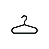 Simple and stylish hanger clothes icon showcasing a modern design approach vector