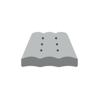 Mattress bed icon featuring a simple and modern concept with sleek lines vector