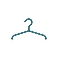 Hanger clothes icon featuring a simple and modern concept with sleek lines vector