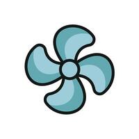 Sophisticated and elegant fan icon created with a modern graphic aesthetic vector