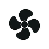 Minimalist fan icon highlighting a clean and contemporary design vector